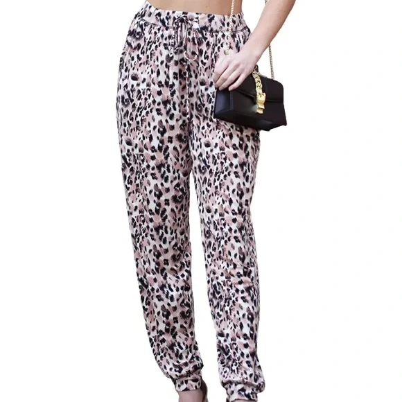 Leopard Print Women's Pants plus size 2XL - Picture 1 of 7